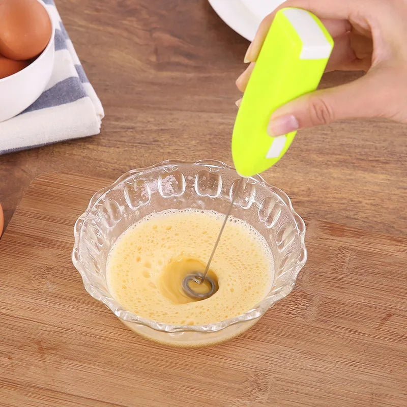 Electric Milk Frother & Egg Beater – Handheld Kitchen Whisk