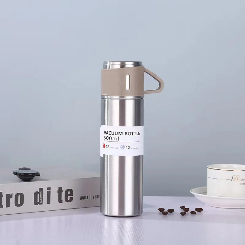 500ML Stainless Steel Vacuum Flask – Thermal Insulated Couple Bottle