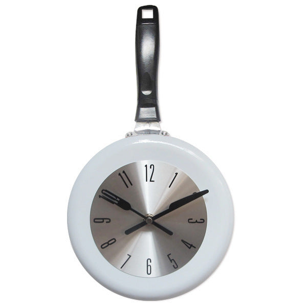Retro Clock Metal Pan Clock Creative Living Room Wall Watch Simple Wall Clock