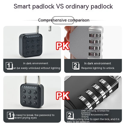 Fingerprint Lock Padlock Household Waterproof & Password