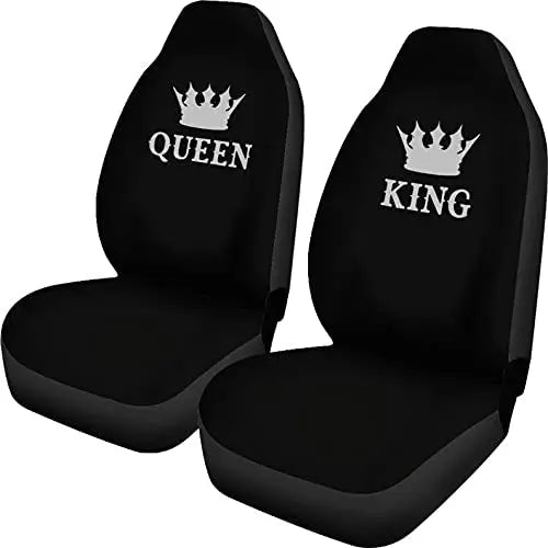 Queen and King His and Hers Car Seat Covers Set
