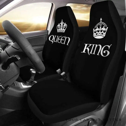 Queen and King His and Hers Car Seat Covers Set