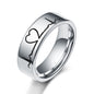 Couple titanium steel ring