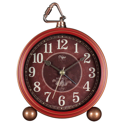 Factory Direct Sales Of New Retro Electronic Alarm Clock Red Creative Clock Ornaments Amazon Best Selling Hot Style Clock