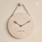 Wooden Sling Creative Wall Clock Nordic Home Living Room Clock Decoration