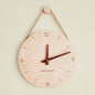 Wooden Sling Creative Wall Clock Nordic Home Living Room Clock Decoration