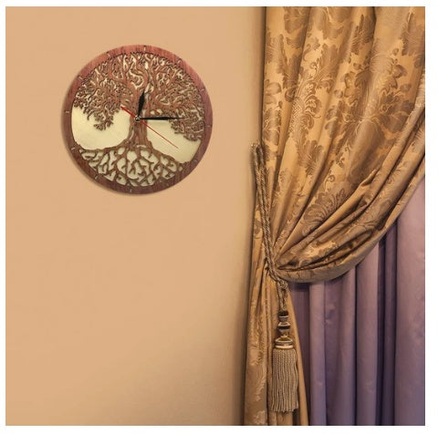 Tree Of Life Creative Wall Clock Sacred Magic Tree Wall Decoration Wall Clock