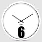 Simple Clock 6 Wall Clock Creative Bedroom Silent Quartz Clock