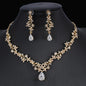 Jewelry Set Bridal Necklace Earrings Wedding Two-piece Set