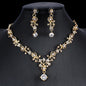 Jewelry Set Bridal Necklace Earrings Wedding Two-piece Set
