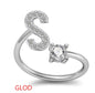 26 Letter English Rings Jewelry