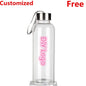DIY Sports Water Bottles Portable 550ML Personalized Outdoor Safety Plastic Drinking Juice Cup Men Use For Gift Free Customized