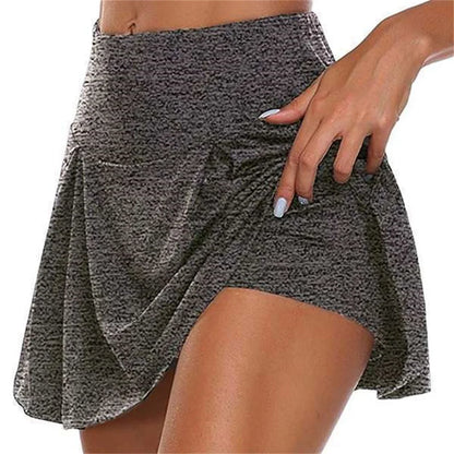 Y2K High-Waist Sports Skort – 12 Colors, All-Season Comfort