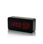 Baby Room Humidity Alarm Clock Wooden Clock Led Luminous Silent Alarm Clock Multifunctional Electronic Clock