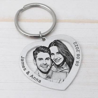 Photo Keychain Custom Keychain  for   him&her