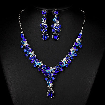 Wedding Bride Necklace Earrings