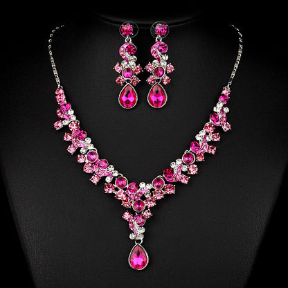 Wedding Bride Necklace Earrings