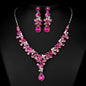 Wedding Bride Necklace Earrings