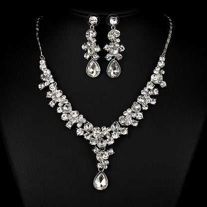Wedding Bride Necklace Earrings
