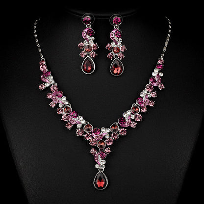 Wedding Bride Necklace Earrings