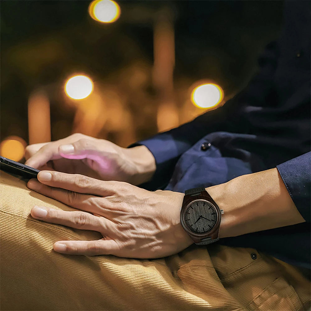 Nordic Minimalist Wooden Watch – Japanese Quartz Movement