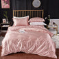 High End Home Emulation Silk Satin Bedding Set