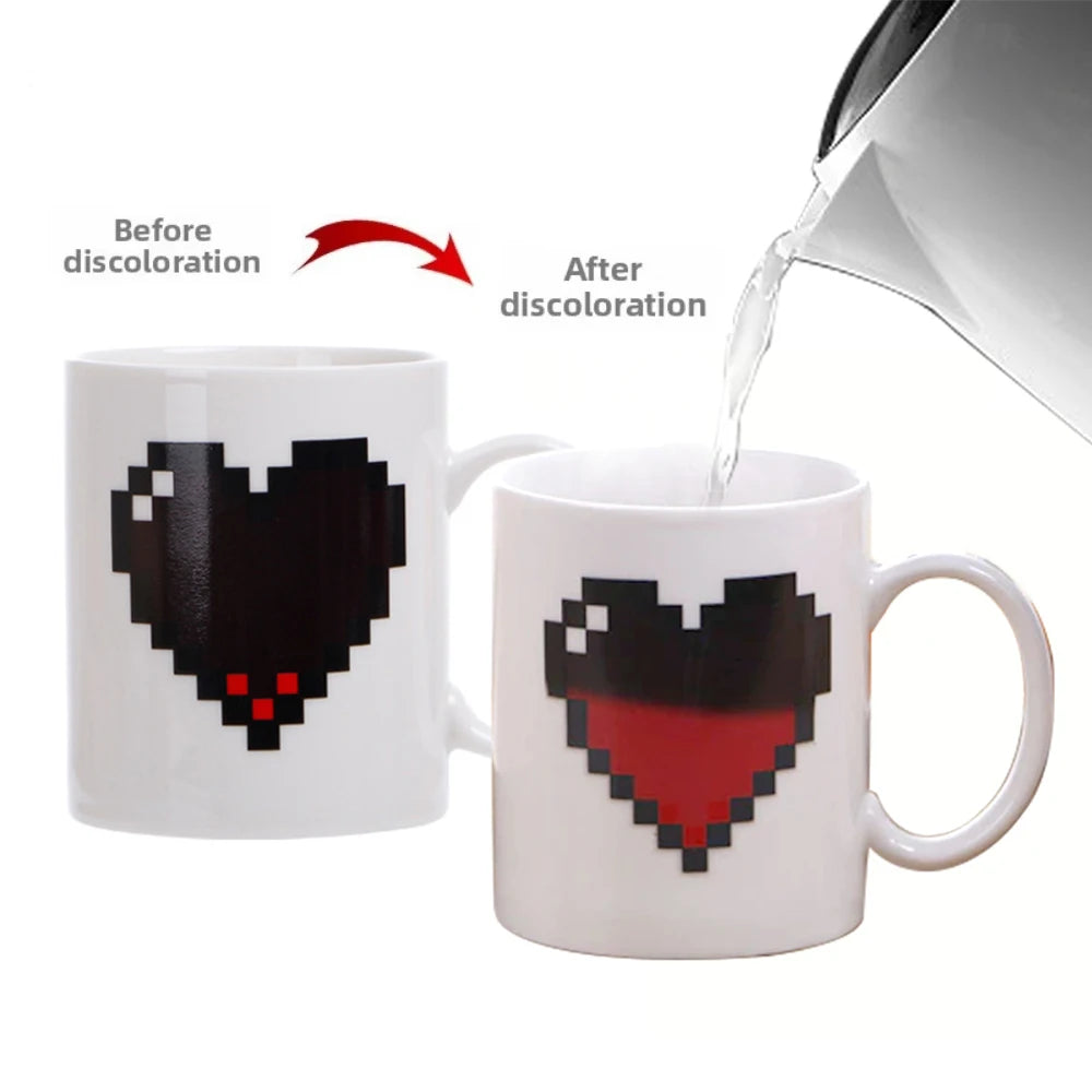 Color-Changing Love Mug – 11oz Magic Couple Coffee Cup