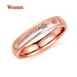 King & Queen Blue Zircon Promise Rings