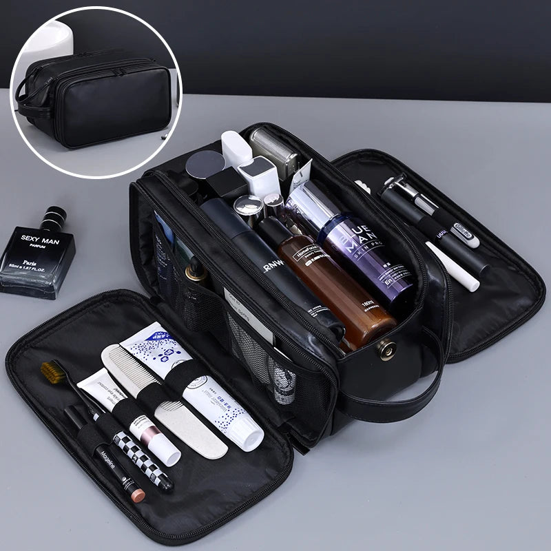 Multi-Pocket Travel Toiletry Bag – Waterproof Cosmetic Organizer