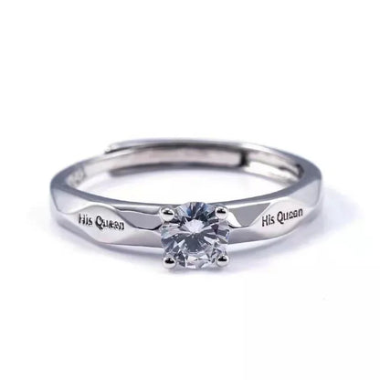 His & Her Engraved Couple Rings – Wedding Love Token
