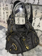 JIAERDI Vintage Brown Y2K Handbag – Trendy Retro Style
