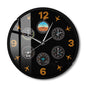 Art Silent Clock Plane