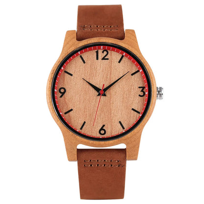 Cherry Wood/Bamboo Watches Fashion Minimalist Women's Watch