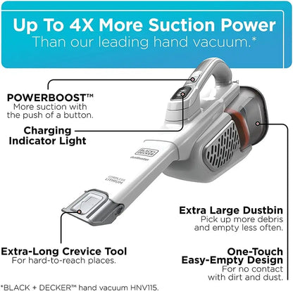 BLACK+DECKER Cordless Handheld Vacuum – AdvancedClean+