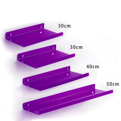 Invisible Acrylic Floating Shelf – Wall-Mounted Corner Storage