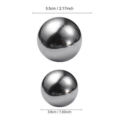 2-Piece Stainless Steel Whiskey Stones – Round Reusable Chill Balls