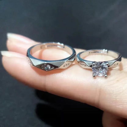 His & Her Engraved Couple Rings – Wedding Love Token