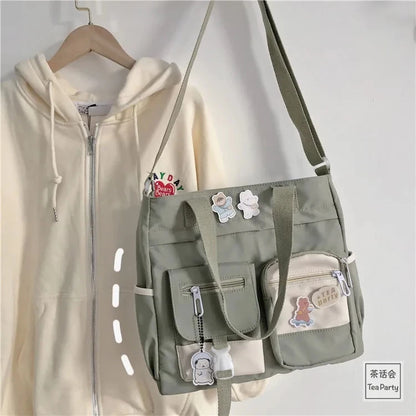 Waterproof Canvas Women’s Handbag – Shoulder, Tote & Crossbody