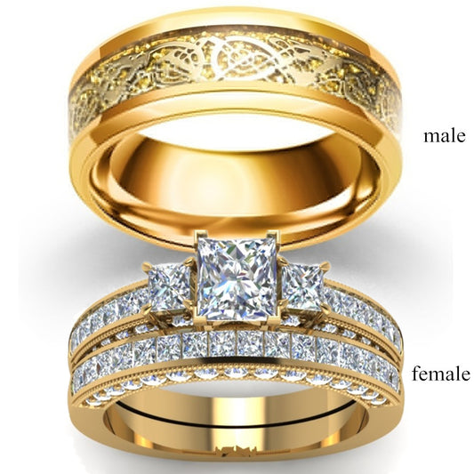 Crystal Diamond Ring European And American