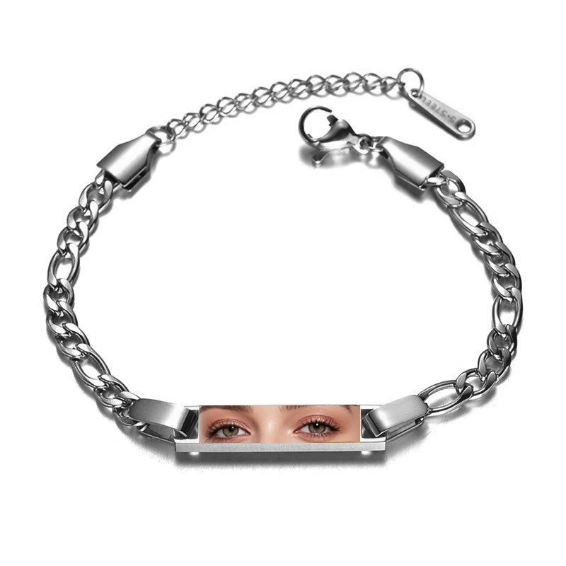 Personalized Lover Eyes Picture Bracelet for him&her