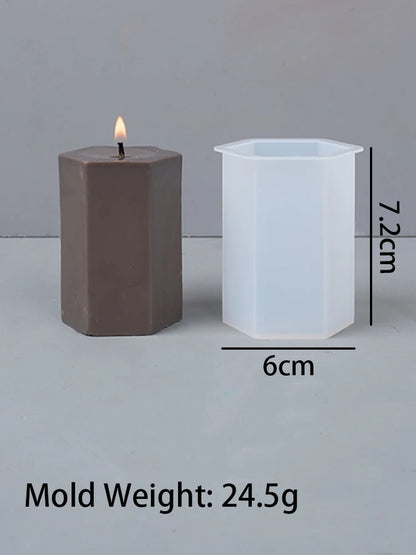 3D Geometric Silicone Candle