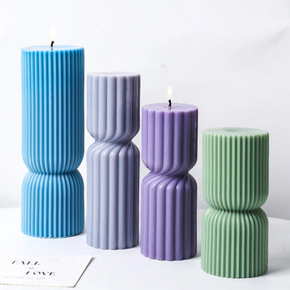 3D Geometric Silicone Candle