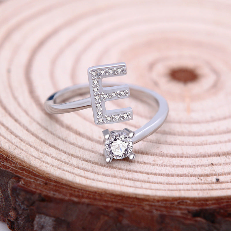 26 Letter English Rings Jewelry