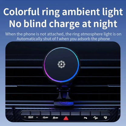 Magnetic Wireless Car Charger – Fast Magsafe Phone Holder Mount