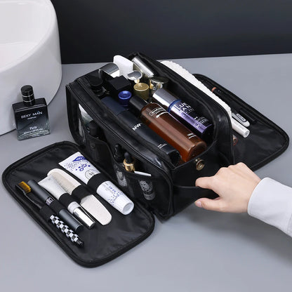 Multi-Pocket Travel Toiletry Bag – Waterproof Cosmetic Organizer