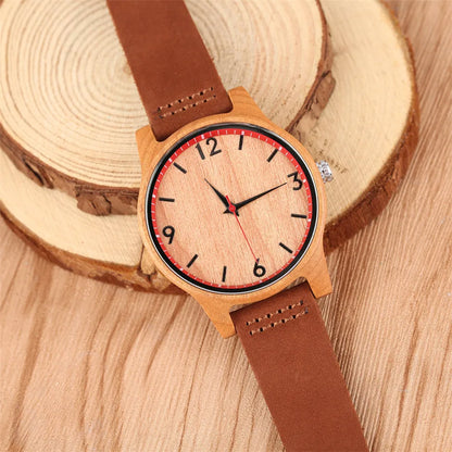 Cherry Wood/Bamboo Watches Fashion Minimalist Women's Watch