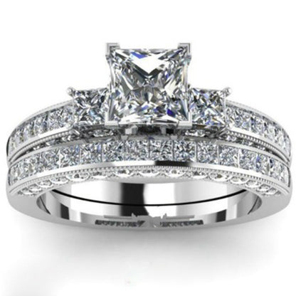 Crystal Diamond Ring European And American