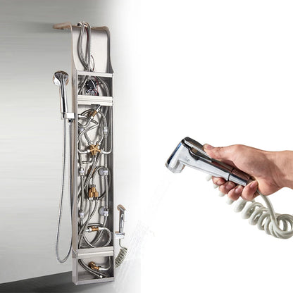 Luxury Bathroom Shower Panel Waterfall Rainfall Shower Head