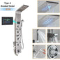 Luxury Bathroom Shower Panel Waterfall Rainfall Shower Head
