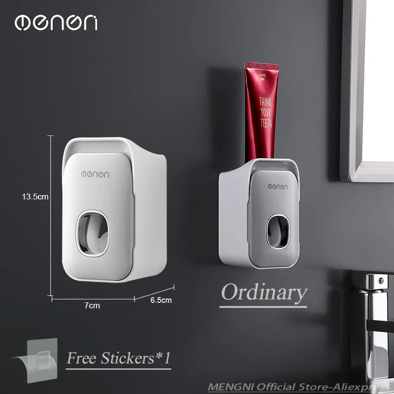 Automatic Toothpaste Dispenser Wall-Mounted Bathroom Toothpaste Squeezer